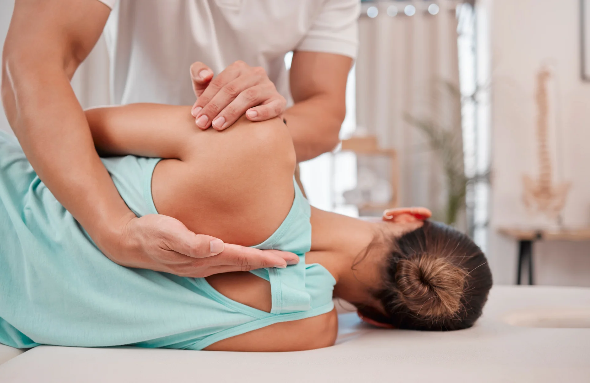 doctor chiropractor and woman with back pain for 2022 12 22 20 04 38 utc